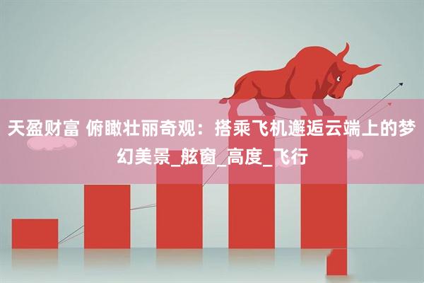 天盈财富 俯瞰壮丽奇观：搭乘飞机邂逅云端上的梦幻美景_舷窗_高度_飞行