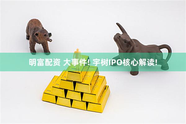 明富配资 大事件! 宇树IPO核心解读!